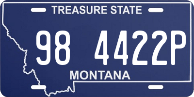 MT license plate 984422P