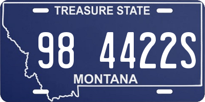 MT license plate 984422S