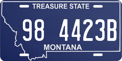 MT license plate 984423B