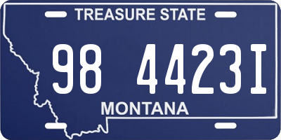 MT license plate 984423I