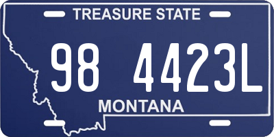 MT license plate 984423L