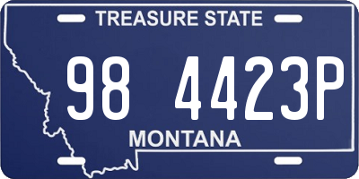 MT license plate 984423P