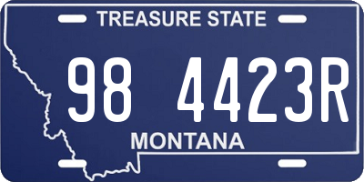 MT license plate 984423R