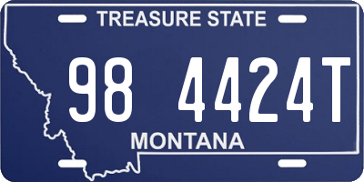 MT license plate 984424T