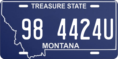 MT license plate 984424U