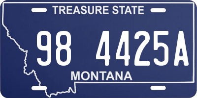 MT license plate 984425A