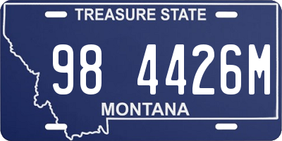 MT license plate 984426M