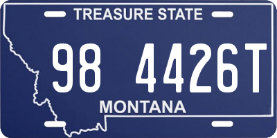 MT license plate 984426T