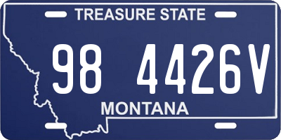 MT license plate 984426V