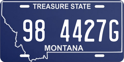 MT license plate 984427G