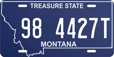 MT license plate 984427T