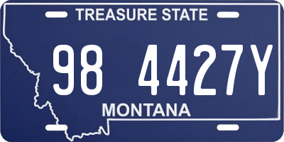 MT license plate 984427Y