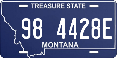 MT license plate 984428E