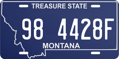 MT license plate 984428F