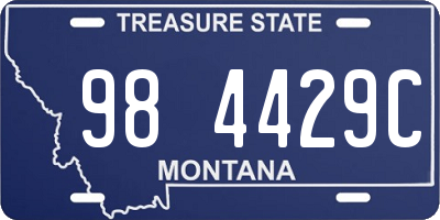 MT license plate 984429C