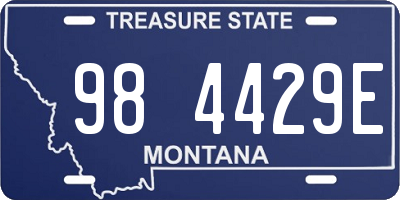 MT license plate 984429E