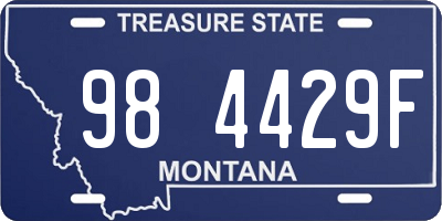 MT license plate 984429F