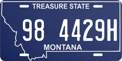 MT license plate 984429H