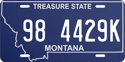 MT license plate 984429K