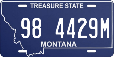 MT license plate 984429M