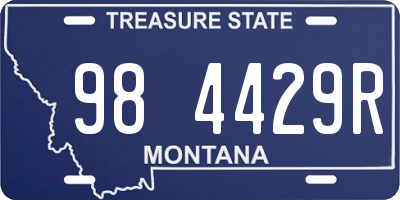 MT license plate 984429R