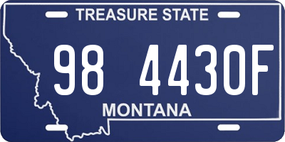 MT license plate 984430F