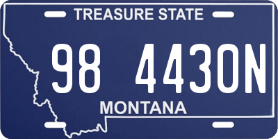 MT license plate 984430N