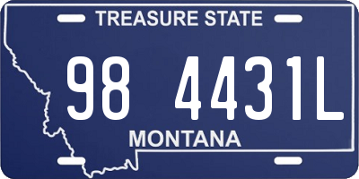 MT license plate 984431L