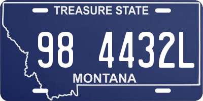 MT license plate 984432L