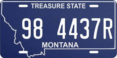 MT license plate 984437R