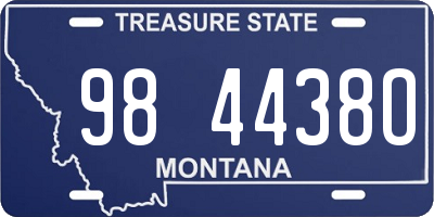 MT license plate 984438O