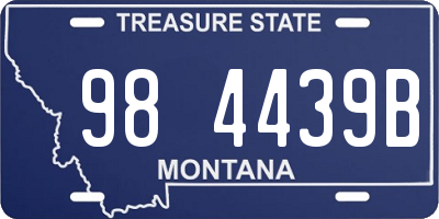 MT license plate 984439B