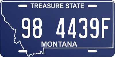 MT license plate 984439F