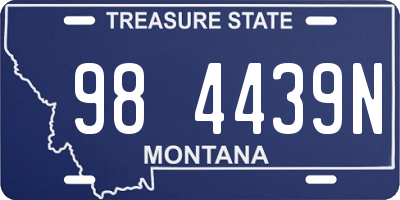 MT license plate 984439N