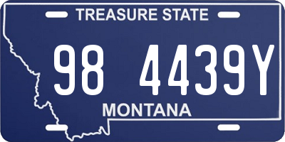 MT license plate 984439Y