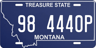 MT license plate 984440P