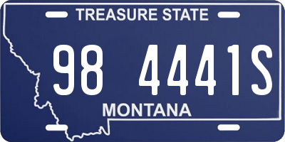 MT license plate 984441S