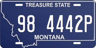 MT license plate 984442P