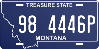 MT license plate 984446P