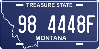 MT license plate 984448F