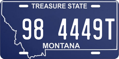 MT license plate 984449T