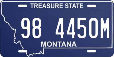 MT license plate 984450M