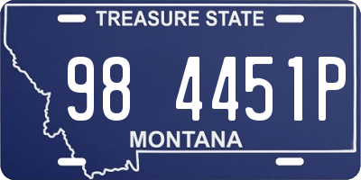 MT license plate 984451P