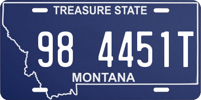 MT license plate 984451T