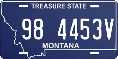 MT license plate 984453V