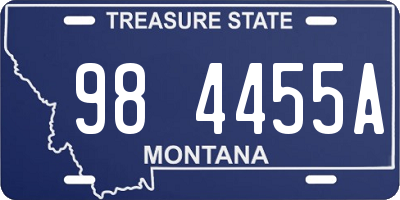 MT license plate 984455A