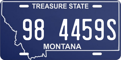 MT license plate 984459S