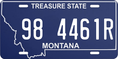 MT license plate 984461R