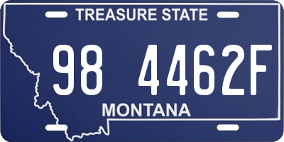 MT license plate 984462F