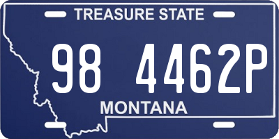 MT license plate 984462P